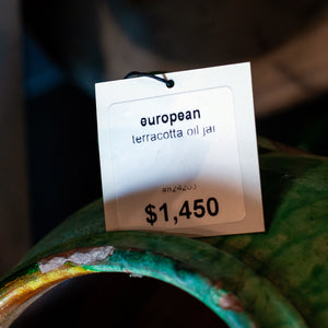 European Terracotta Oil with Jar 4 Handles