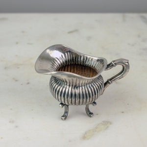 European Silver Creamer and Sugar Set