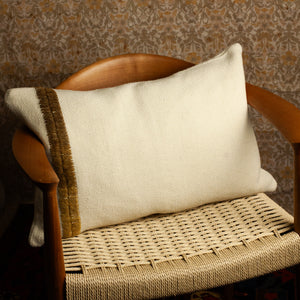 TREKO Pillow Karu White/Ocre 24x15"