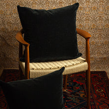 Load image into Gallery viewer, Black Velvet Pillow  - 24&quot;x24&quot;
