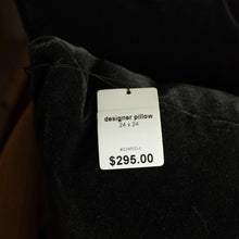 Load image into Gallery viewer, Black Velvet Pillow  - 24&quot;x24&quot;
