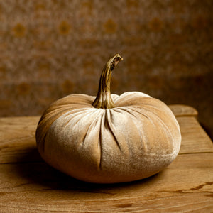 Velvet Stuffed Pumpkin, 6.25"