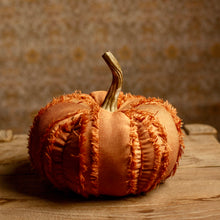 Load image into Gallery viewer, Orange Fringe Pumpkin
