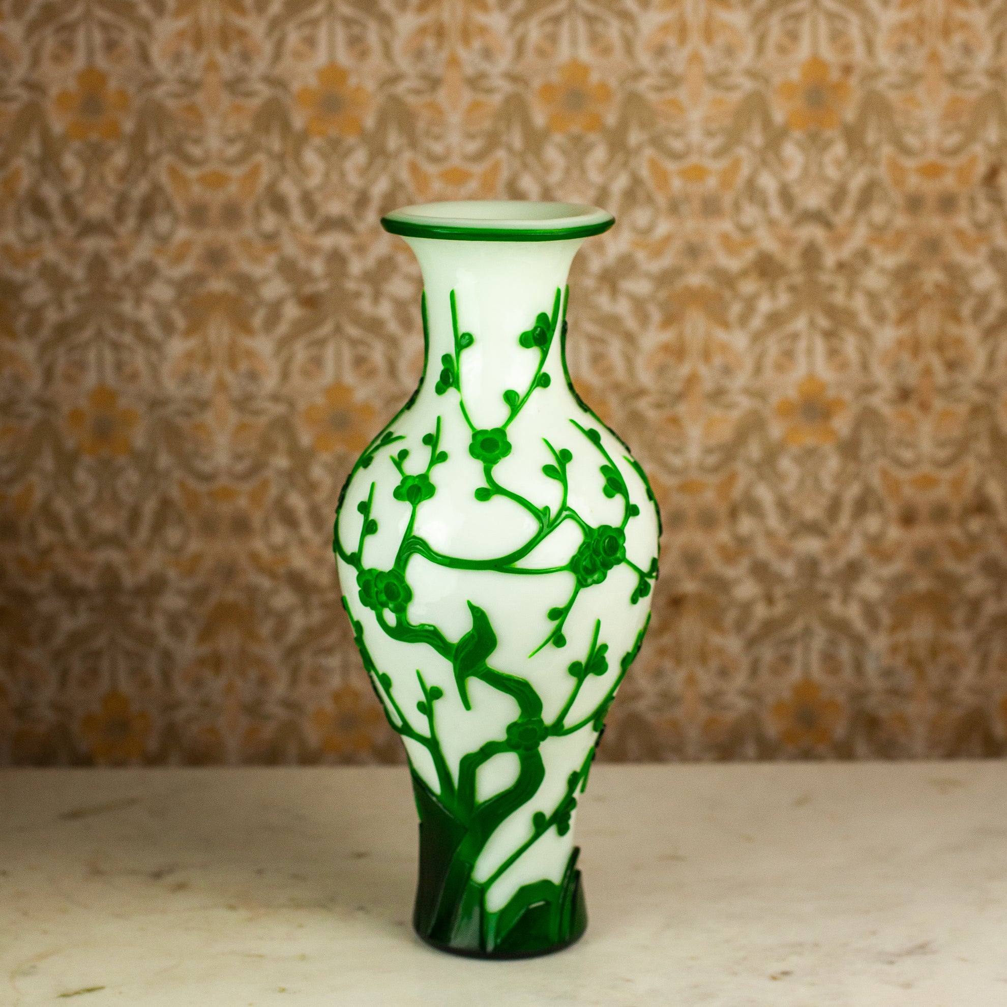 Peking Glass Vase, 20th C.