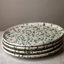 Load image into Gallery viewer, Splatterware Dinner Plates,Set of 4, in Color Nettle
