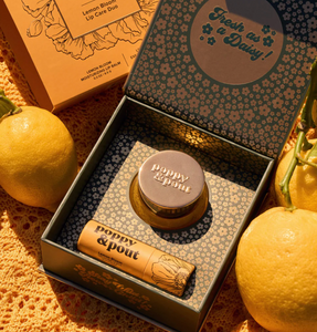 Poppy & Pout Lip Care Gift Set, Lemon Bloom
