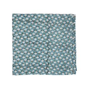 Tulsi Teal Kantha Napkins, Set of 4