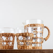 Load image into Gallery viewer, Rattan Cage Tall Pitcher
