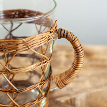 Load image into Gallery viewer, Rattan Cage Tall Pitcher
