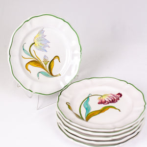 Italian Handpainted Tulip Plates