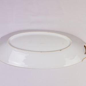 Bavarian Hand-Painted Art Deco Oval Tray