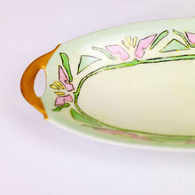 Load image into Gallery viewer, Bavarian Hand-Painted Art Deco Oval Tray
