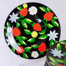 Load image into Gallery viewer, Vintage Bergdorf Goodman Hand Painted Italian Strawberry Plates
