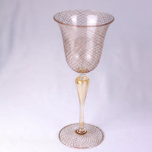 Load image into Gallery viewer, Vintage Murano Wine Glasses with Gold Threading
