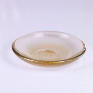 Vintage Murano Gold Fleck Glass Bowl