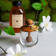 Load image into Gallery viewer, Teak &amp; Glass Honey Jar
