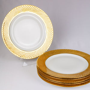 Jean Luce Etched Gold Luncheon Plates