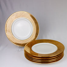 Load image into Gallery viewer, Jean Luce Etched Gold Dinner Plates
