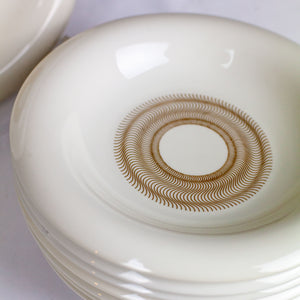 Jean Luce Gold Waves Circle B&B, Salad & Dinner Plates