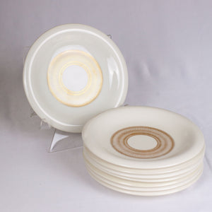 Jean Luce Gold Waves Circle B&B, Salad & Dinner Plates