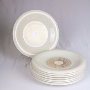 Jean Luce Gold Waves Circle B&B, Salad & Dinner Plates