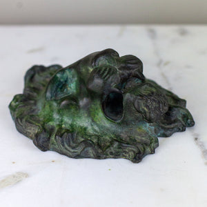 Vintage Bronze Lion Head Fountain