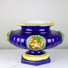 Load image into Gallery viewer, Vintage Majolica Urn with Lion Motif
