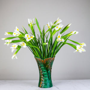 Vintage Majolica Fern Vase