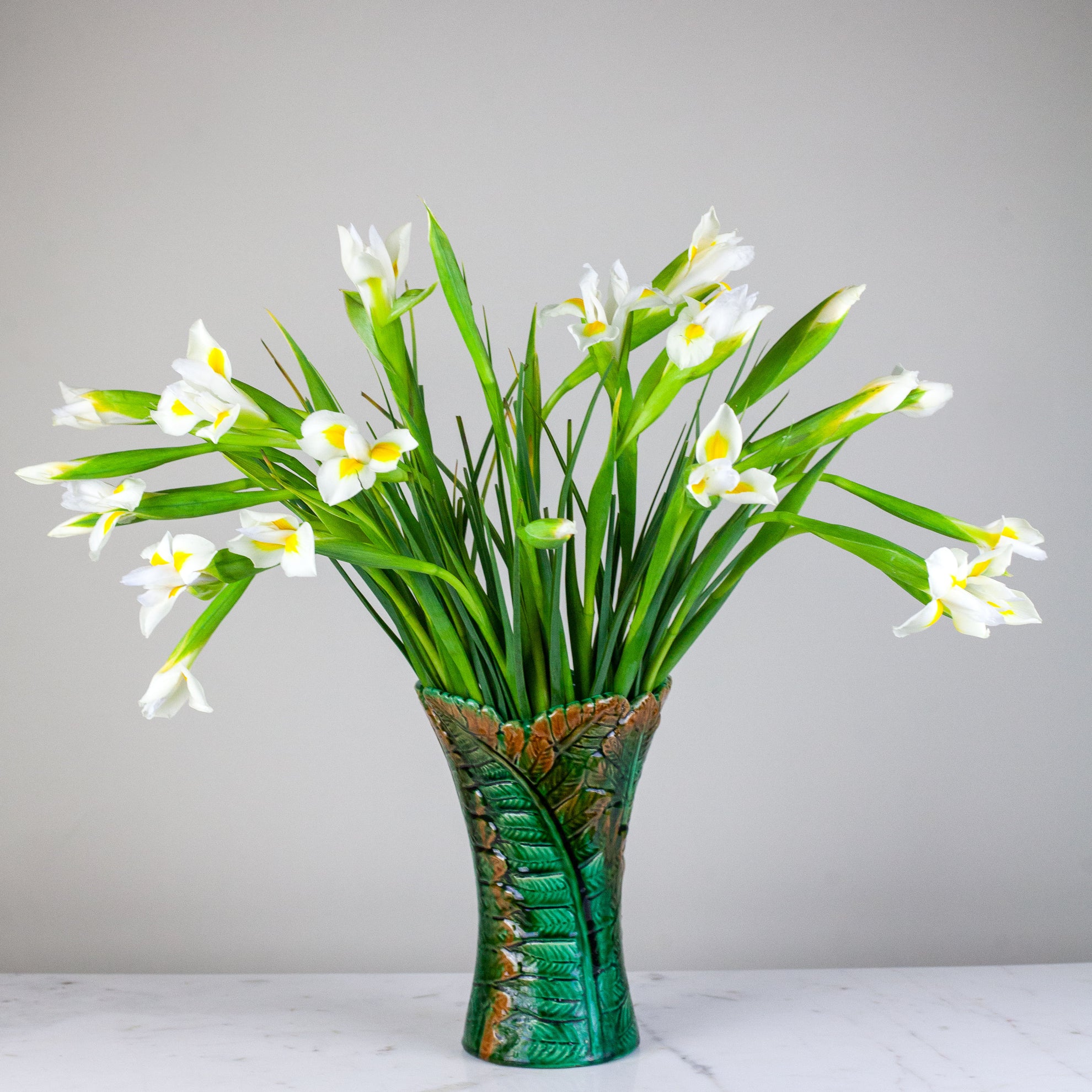 Vintage Majolica Fern Vase