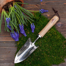 Load image into Gallery viewer, Stainless Steel &amp; Wood Garden Shovel
