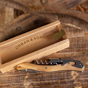 Orban & Sons Corkscrew - Olivewood