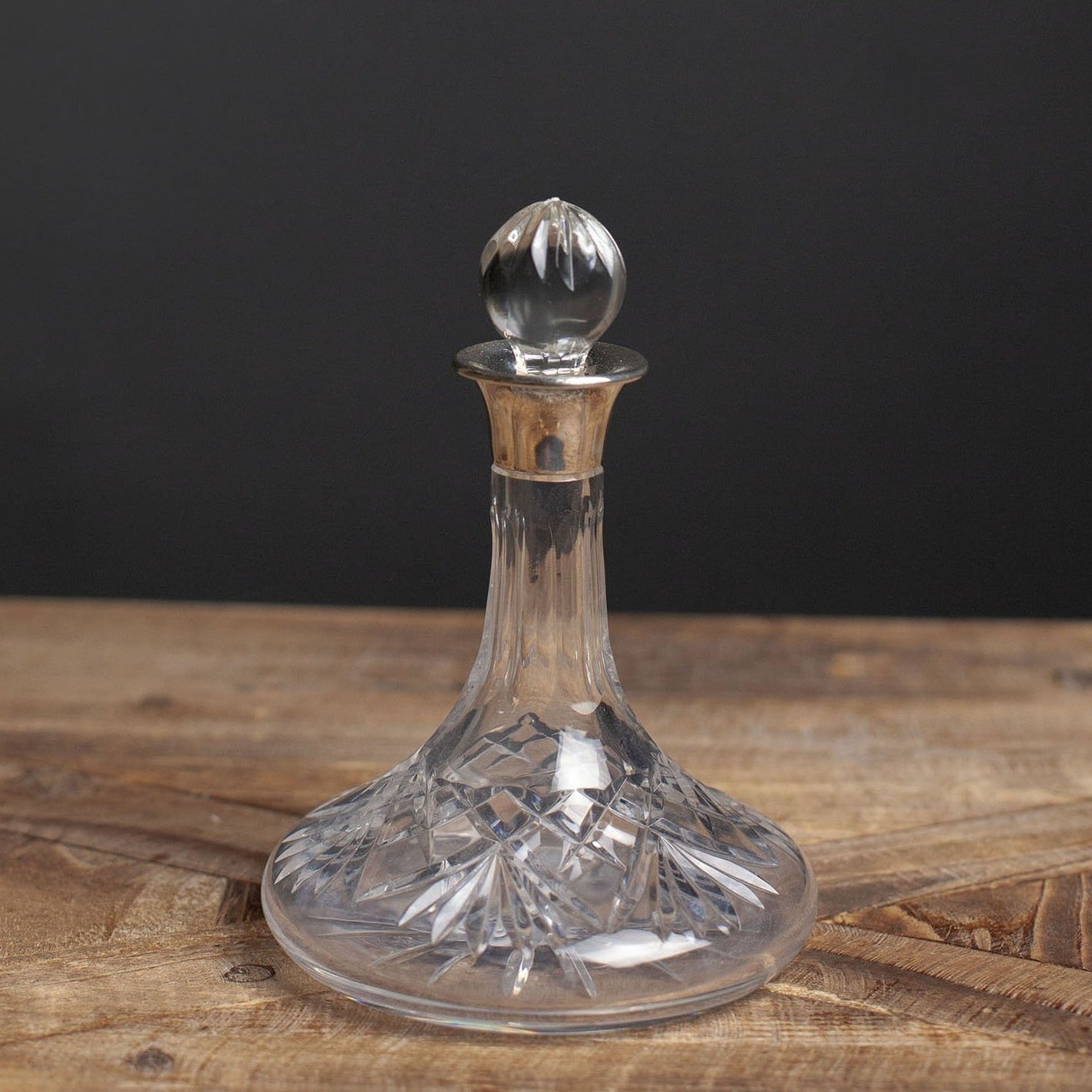 Crystal Mini Ships Decanter 1987