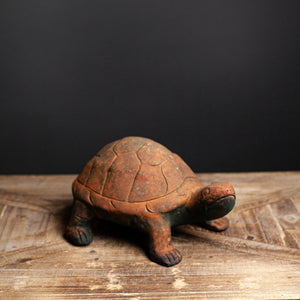 Vintage Terracotta Turtle Garden Sculpture