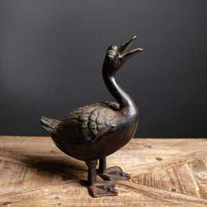 Vintage Japanese Bronze Goose