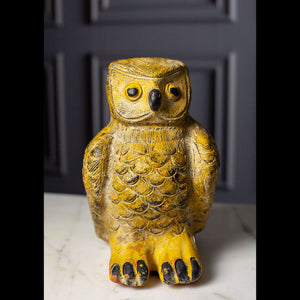 Hand-Painted Vintage Owl