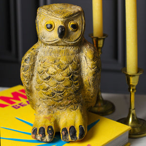 Hand-Painted Vintage Owl