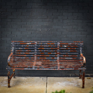 Vintage Strap Bench - 3-seat