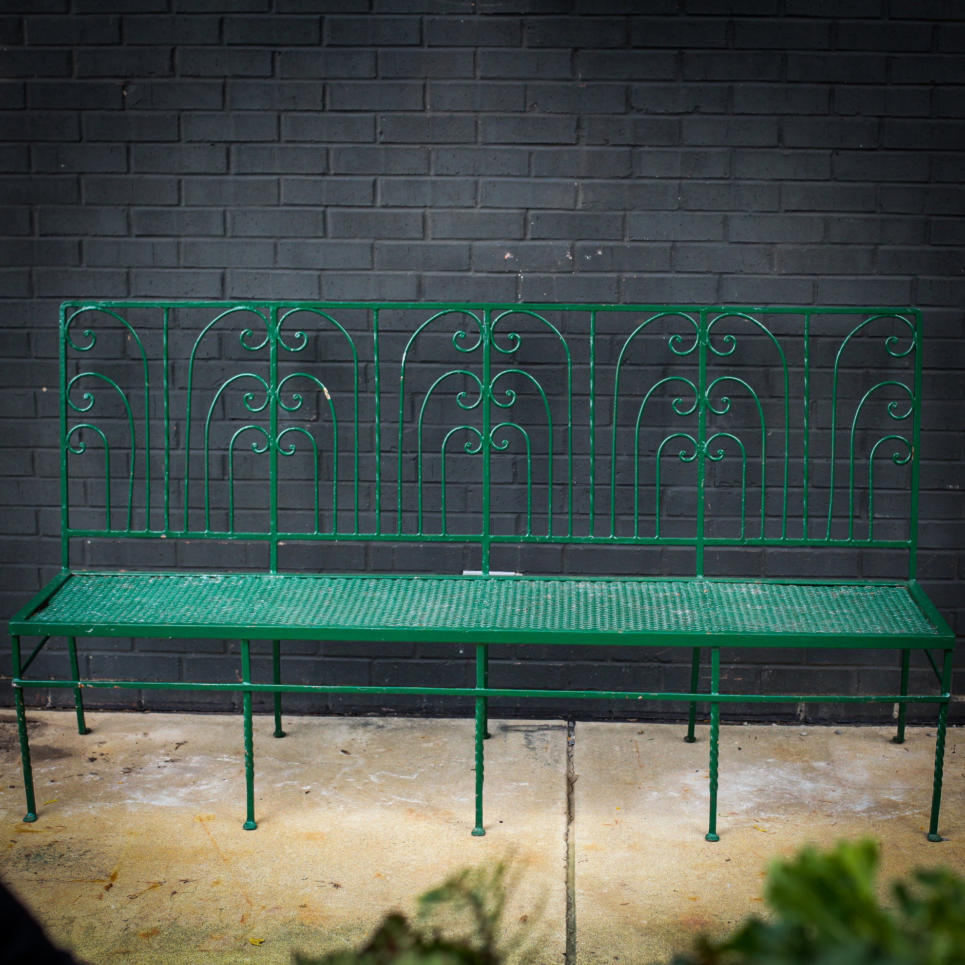 French Stylized Fern Bench