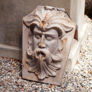 Vintage Bearded Man Iron Fountain Head