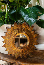 Load image into Gallery viewer, Vintage French Starburst Plaster Mirror

