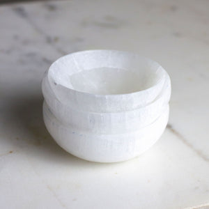 Selenite Bowl Round, Small