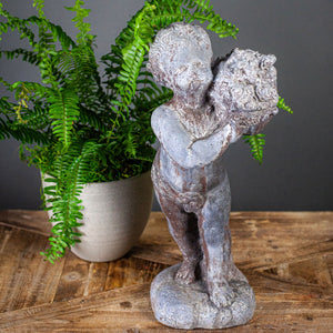 Lead Garden Cherub