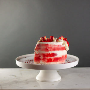 Resin Footed White Cake Stand