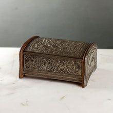 Load image into Gallery viewer, Repousse Box with Tufted Interior
